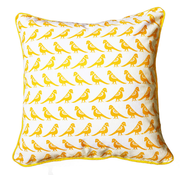Yellow Parakeet Pillowcase